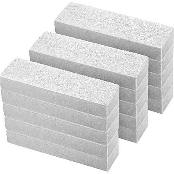 20 count Pumice Stones for Cleaning - Pumice Scouring Pad, Stick Cleaner for Removing Toilet Bowl Ring, Bath, Household, Kitchen, Pool, 5.9 x 1.4 x 0.9 Inch(White)