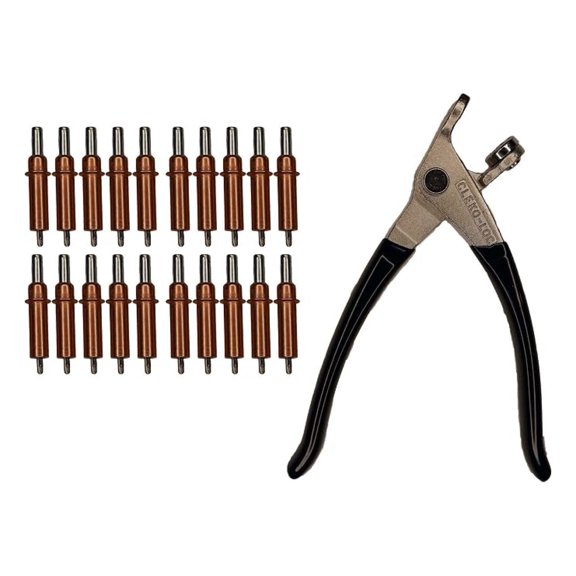 20 each C1/8 Cleco Fasteners () W/Cleco Pliers