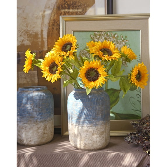 20 flowers - High-end artificial flowers - Artificial sunflower bouquet - Sunflower silk Flowers - Flower arrangement - Family Wedding - Spring decoration - Bridal Bouquet - diy garden craft art decor