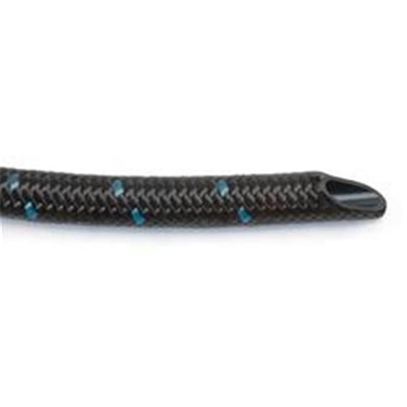20 ft. 8 AN Pro-Classic Braided Nylon Hose, Black with Blue Tracer
