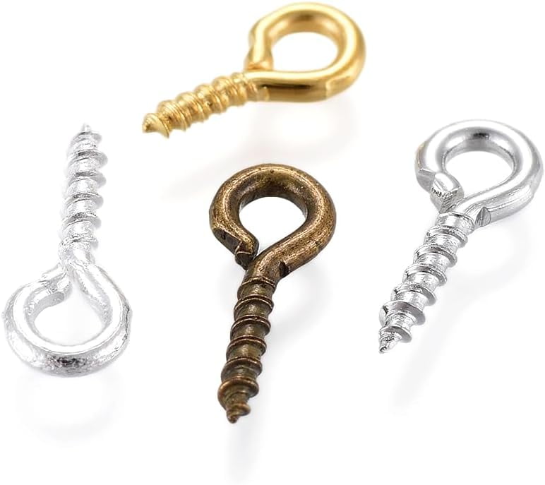 20 g Screw Eye Pin Peg Bails Iron Mini Screw Eye Pin Bail Pegs
