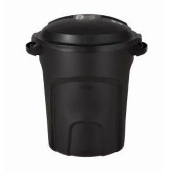 20 gal Roughneck Black Plastic Trash Can, Case of 6