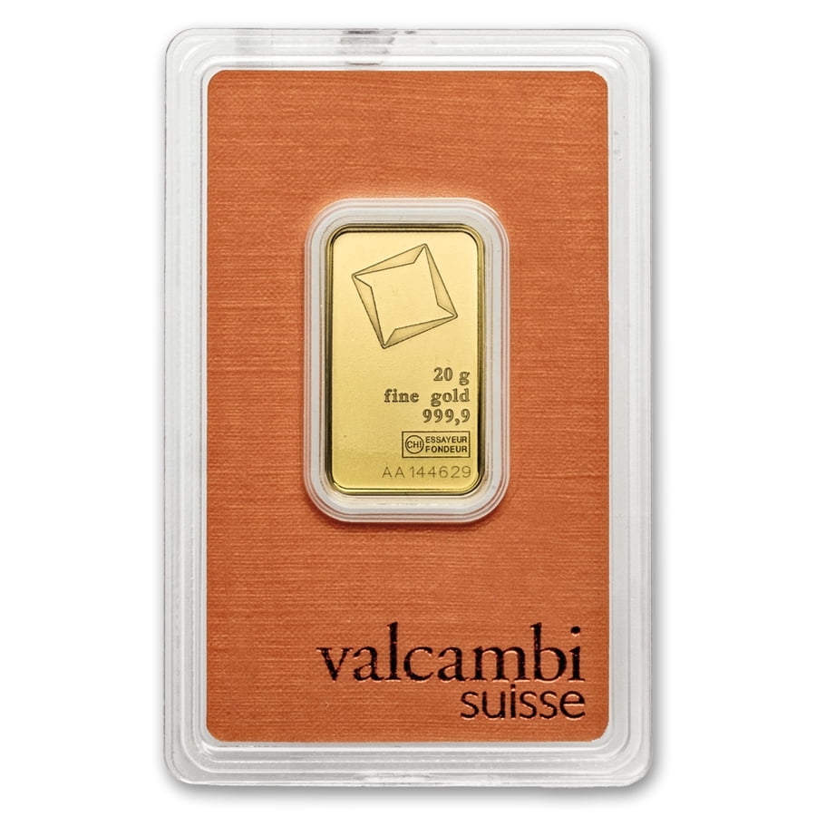 20 gram Gold Valcambi Bar w/ Assay - Walmart