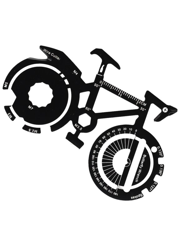 20-in-1 Bicycle Multitool Card Survival Gadgets Keychain Utility Pocket Tool