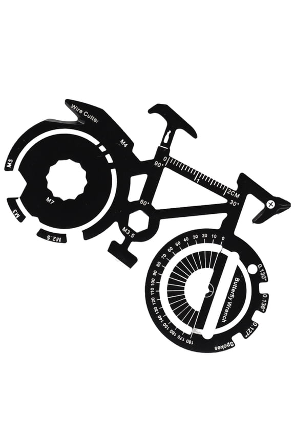 20-in-1 Bicycle Multitool Card Survival Gadgets Keychain Utility Pocket Tool