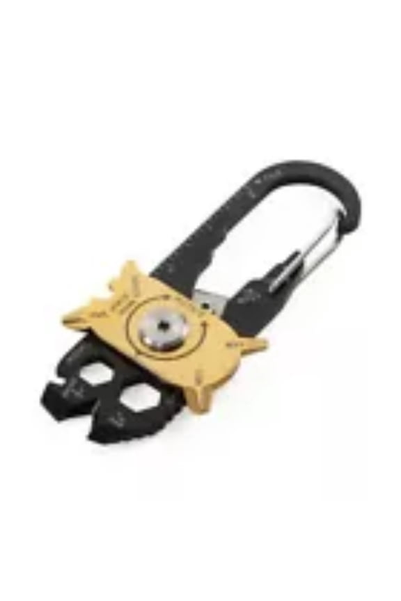 20-in-1 EDC Multitool Keychain Portable Carabiner Tool with Screwdrivers, Bottle Opener, Ruler & More Compact Stainless Steel Survival Gear for Camping, Hiking & Everyday Use 3.3 Inches
