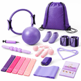 Pliates Kit 20-in-1 Pilates Workout Kit for Women, Purple, Includes 15