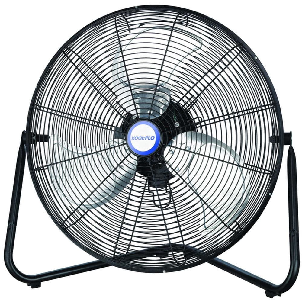 20 in. 3-Speed High Velocity Heavy Duty Metal Industrial Floor Fans ...