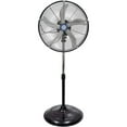 20 in. 3 Speeds High Velocity Oscillating Pedestal Fan in Black with 1/
