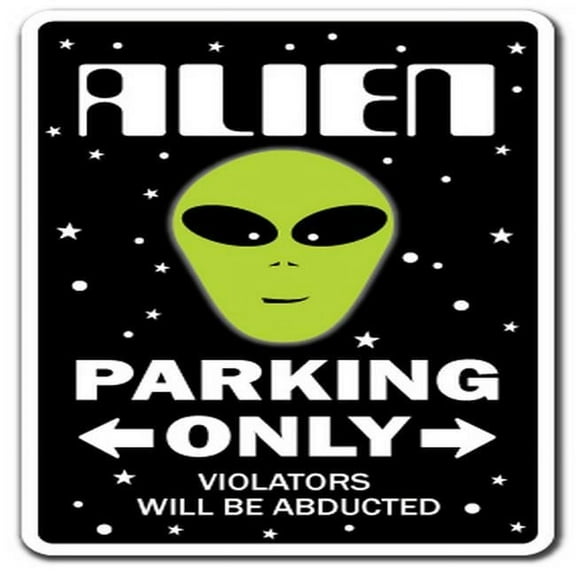 20 in. Alien Sign - Parking Space Aliens UFO Area 51 Science Fiction