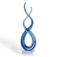 thumbnail image 1 of 20 in. Blue Art Glass Centerpiece, 1 of 1