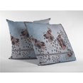 thumbnail image 1 of 20 in. Boho Bird Suede Throw Pillow, Brown & Blue, 1 of 1
