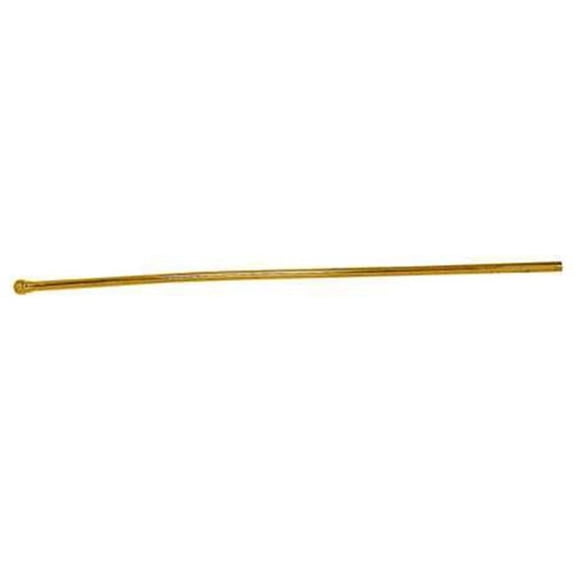20 in. Bullnose Lavatory Supply Line Polished Brass