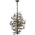 thumbnail image 1 of 20 in. Cyclone 13 Light Chandelier, Bronze Metallic, 1 of 1