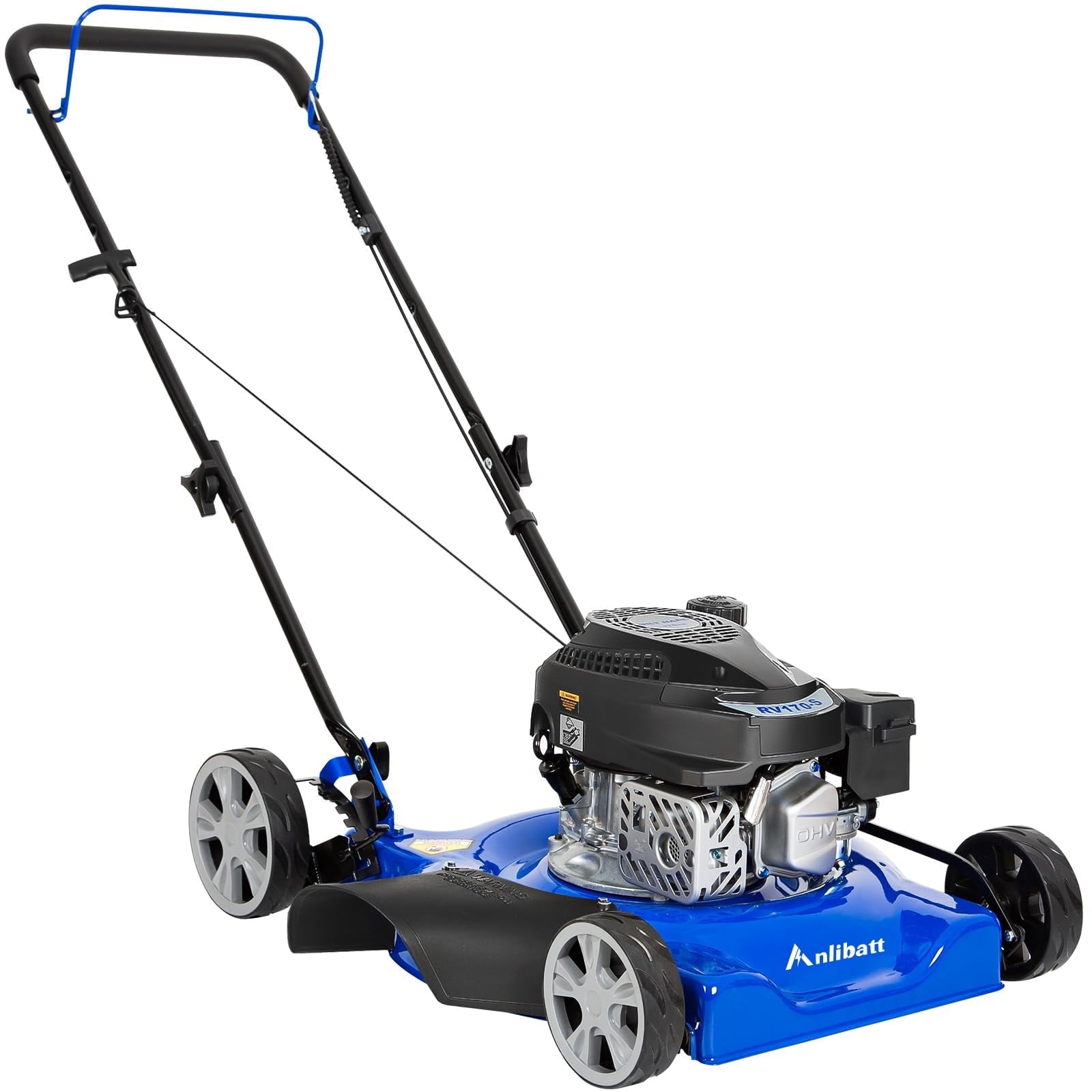 20 in Gas Lawn Mower 144cc 4-Cycle OHV Engine Lawnmower 8 Adjustable ...