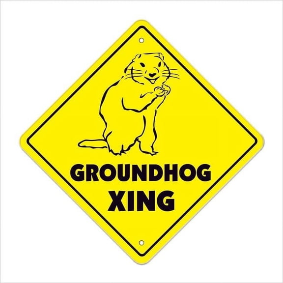20 in. Groundhog Zone Xing Crossing Sign