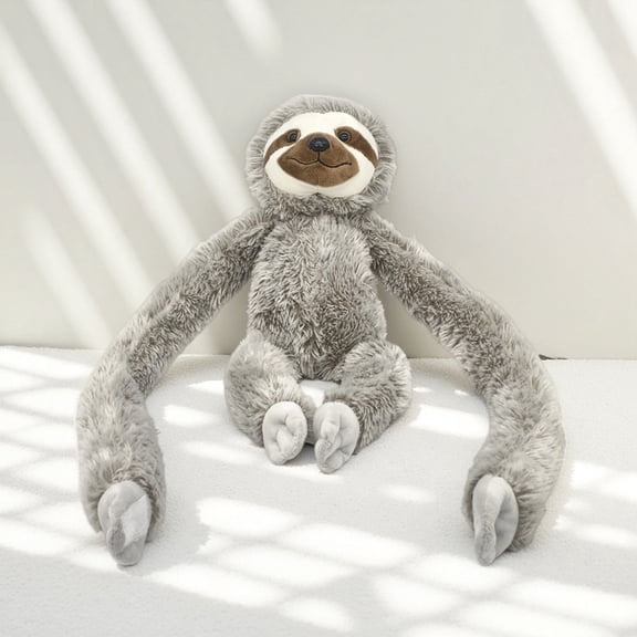 20 in Long-Armed Sloth Plush Toy, Soft Stuffed Animal Sloth Doll for Cuddling and Creative Room Interior Decor