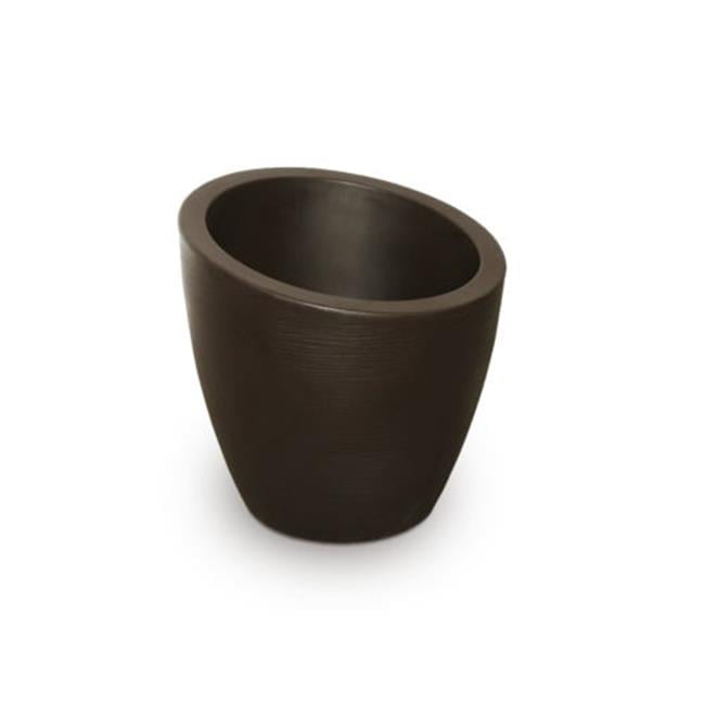 Modesto 20" European Flair Black Polyethylene Planter