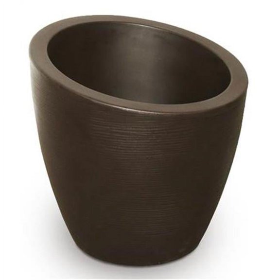 20 in. Modesto Round Planter, Espresso