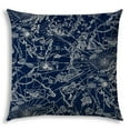 thumbnail image 1 of 20 in. Navy & Tan Nautical Indoor & Outdoor Sewn Throw Pillow, 1 of 1