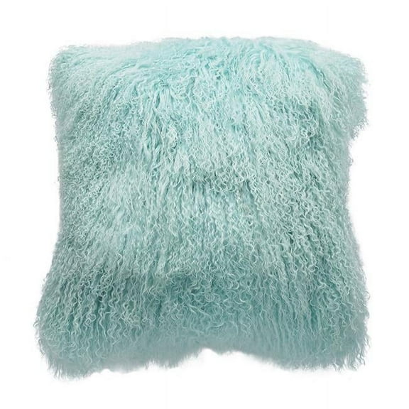 20 in. No.04 Tibetan Pillow, Light Teal