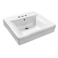 thumbnail image 1 of 20 in. Nuvo Fusion Console Sink with Basin 4 in. 3-Hole, White, 1 of 1