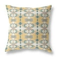 thumbnail image 1 of 20 in. Patterned Indoor & Outdoor Zippered Throw Pillow, Tan, White & Blue, 1 of 1