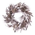 thumbnail image 1 of 20 in. Pinecone Needle Berry Wreath, Silver, 1 of 1