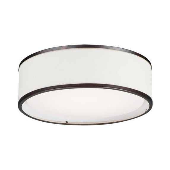 20 in. Prime LED Flush Mount Ceiling Light, Oil Rubbed Bronze