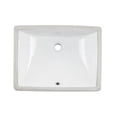thumbnail image 1 of 20 in. Rectangular Undermount Single Bowl Bathroom Sink in White, 1 of 1