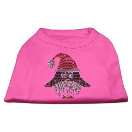 20 in. Santa Penguin Rhinestone Dog Shirt - Bright Pink, 3XL