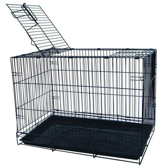 20 in. Small Animal, Dog Kennel Cage - Black