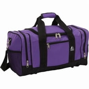 20 in Spacious U-Zip Duffel Bag, Dark Purple