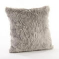 thumbnail image 1 of 20 in. Square Faux Fur Throw Down Filled Pillow, Grey, 1 of 1