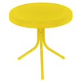 thumbnail image 1 of 20 in. Sunshine Yellow Retro Metal Tulip Outdoor Side Table, 1 of 1