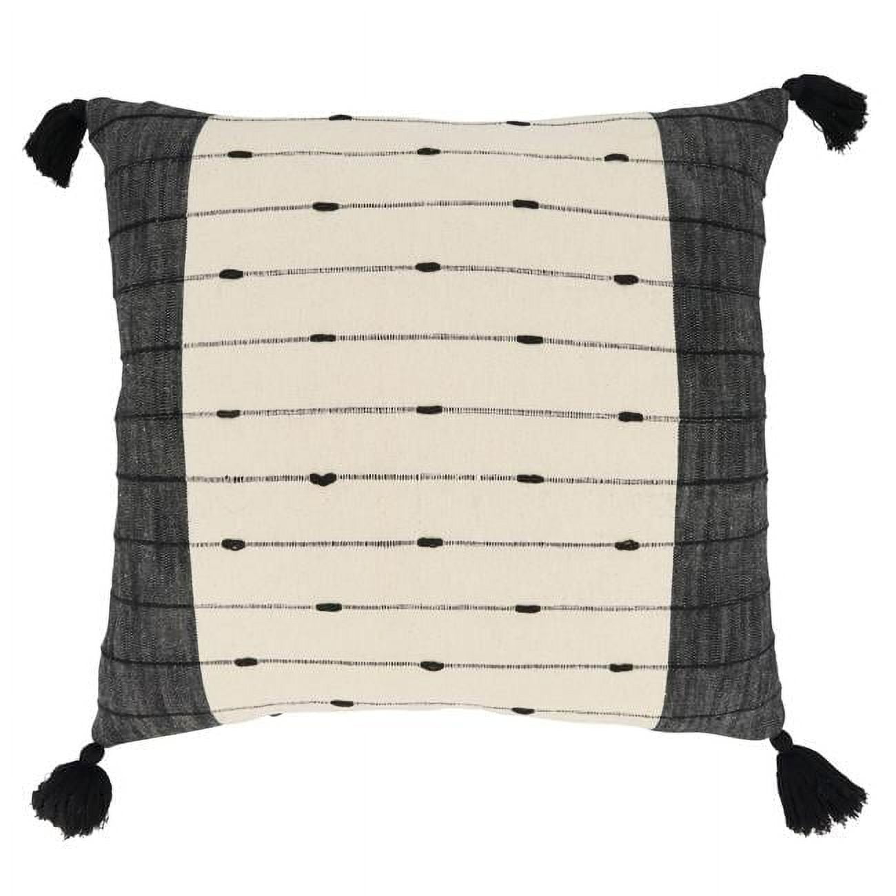 White pillows with black trim sale