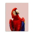 thumbnail image 1 of 20 in. Vibrant & Vivid Bird Canvas Wall Art, Red, 1 of 1