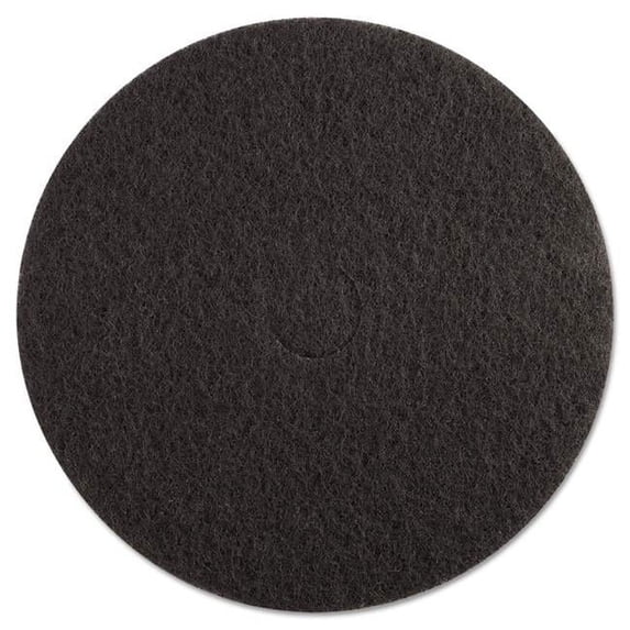 20 in. dia High-Performance Standard Floor Pads - Black - 5 per Case