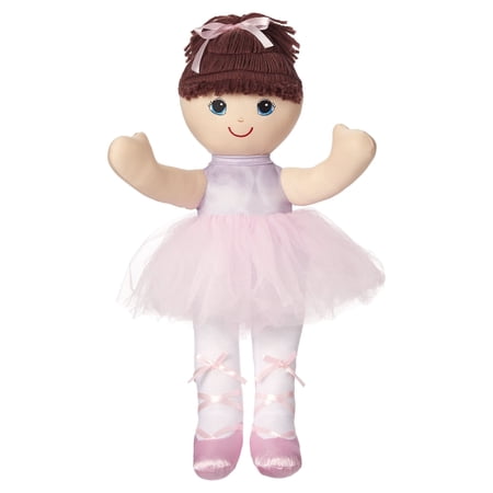 20 inch Ballerina Rag Doll, Soft, Huggable Plush Perfect for Cuddling & Dancing