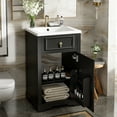 thumbnail image 1 of 20-inch Bathroom Vanity With Ceramic Sink, Compact Structure, And Adjustable Shelf For Space Optimization Solid Craftsmanship, Upgrade, 1 of 7