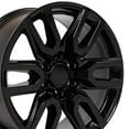 thumbnail image 1 of 20 inch Black Rims Fits Cadillac Escalade 1999-2021 6 Lug 139.7mm, 1 of 3