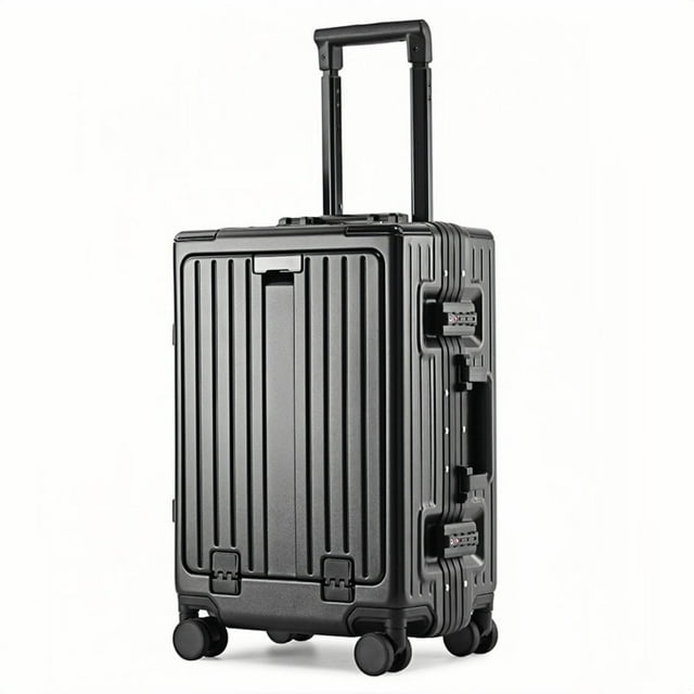 20Inch Adult Carry On Suitcase with Wheels, Top Opening, Aluminum