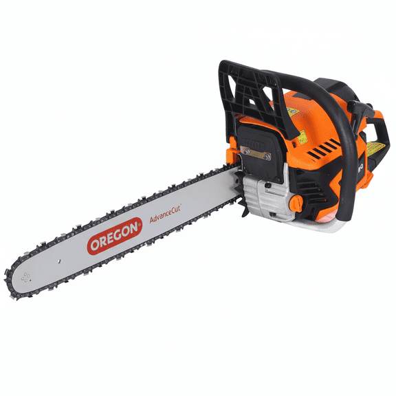 20-inch Chainsaw Tree Saw, 52cc 2-Cycle Gas-Powered Chain Saw with Oregon Bar 2.6HP, 8500 RPM, Anti-Vibration, for Wood Cutting & Tree Felling