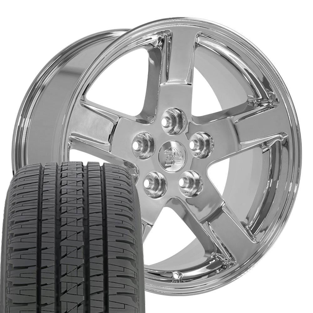 OE Wheels DG62 20 Inch Rims and Tires Fit Ram 1500 Style 5x139.7 20x9 ...