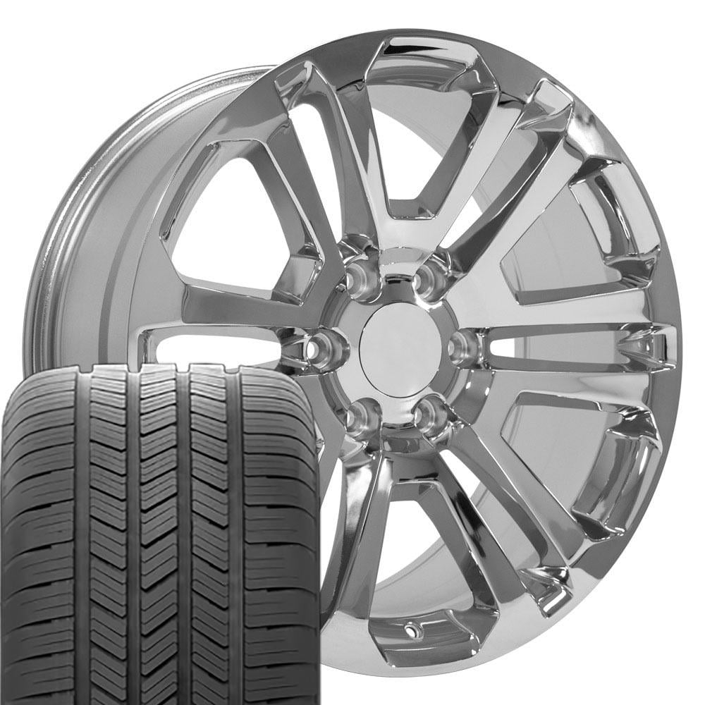 OE Wheels CV99 20 Inch Rims and Tires Fit Sierra 1500 Style 6x139.7 ...