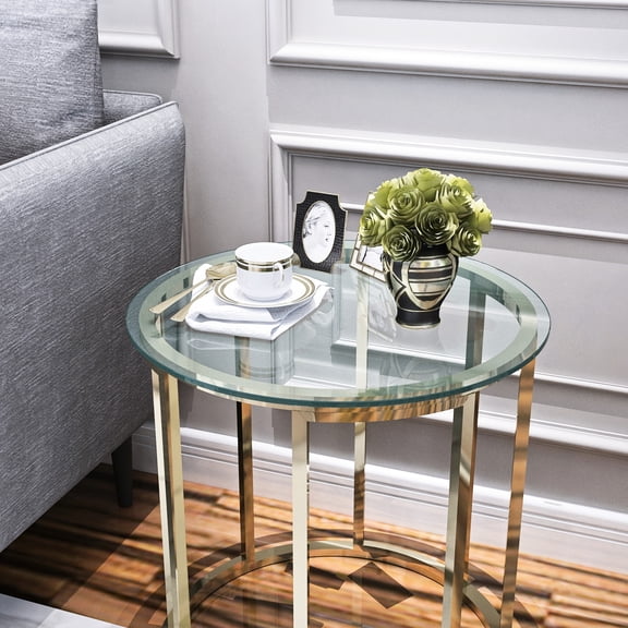 20-inch Clear Tempered Glass, Impact and Heat Resistant - Good for Hotel and Meeting Tables