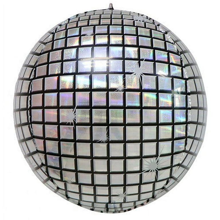 20 inch Disco Ball 4D Holographic Foil Mylar Balloon - Party Supplies  Decorations