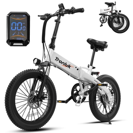 20 inch Folding Electric Bike,48V 7.8Ah Battery,Peak 720W Motor Electric Mountain Bike,Max Speed 20MPH Ebike,Foldable Electric Bicycle for Adults