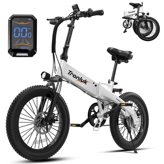 20 inch Folding Electric Bike,48V 7.8Ah Battery,Peak 720W Motor Electric Mountain Bike,Max Speed 20MPH Ebike,Foldable Electric Bicycle for Adults
