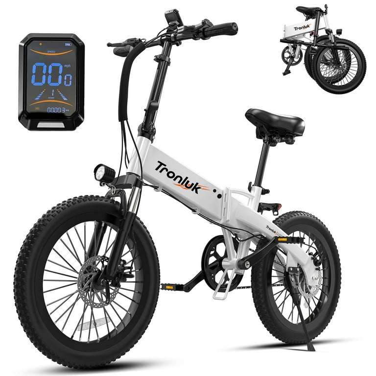 20-inch Folding Electric Bike, 20 Mile Range, Foldable Frame